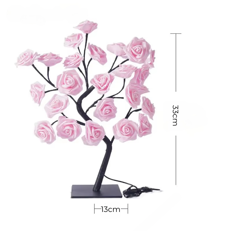 Albero di Rose Luminose - Lampada LED Decorativa