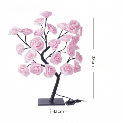 Albero di Rose Luminose - Lampada LED Decorativa