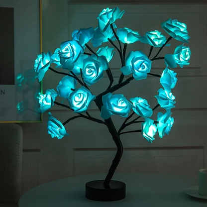 Albero di Rose Luminose - Lampada LED Decorativa