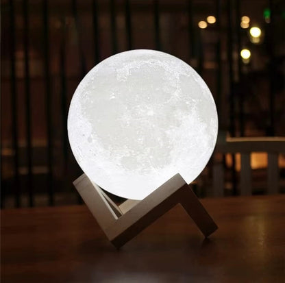 Lampada LED 3D - Forma Lunare