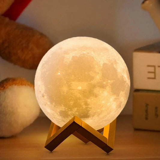 Lampada LED 3D - Forma Lunare